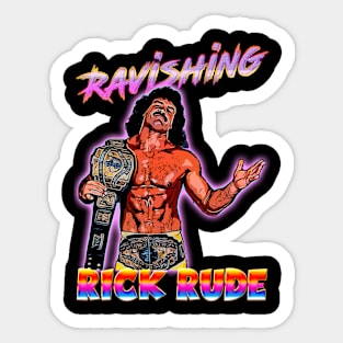 Ravishing Rick Rude Tribute: Rude Awakening T-Shirt Sticker